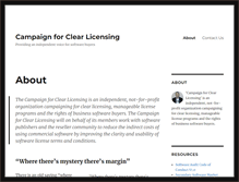 Tablet Screenshot of clearlicensing.org